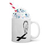 White glossy mug