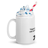 White glossy mug