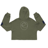 Crop Hoodie Trinity White Logo