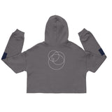 Crop Hoodie Trinity White Logo