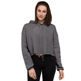 Crop Hoodie Angel Wings White