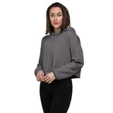 Crop Hoodie Angel Wings White
