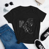 Women's short sleeve t-shirt Fight for you