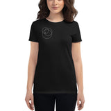 Women's short sleeve t-shirt Angel Wings White