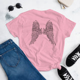 Women's short sleeve t-shirt Angel Wings