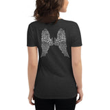 Women's short sleeve t-shirt Angel Wings White