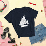 Women's short sleeve t-shirt White Boat Logo