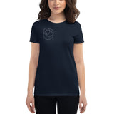 Women's short sleeve t-shirt Angel Wings White