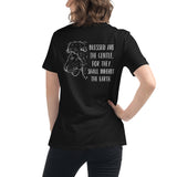 Women's Relaxed T-Shirt Blessed are the Gentle