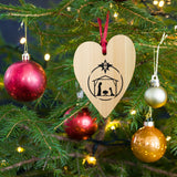 Wooden ornaments Nativity