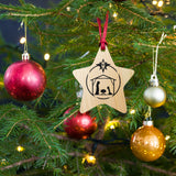 Wooden ornaments Nativity